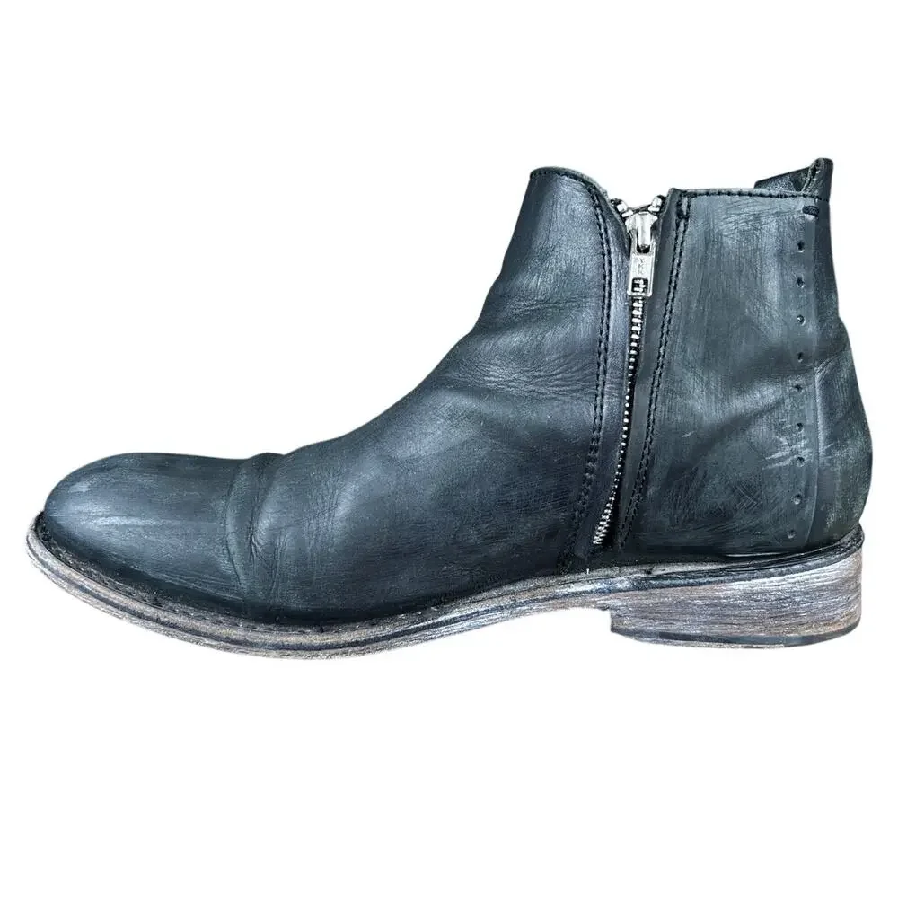 Freebird By Steven Men’s Milo Black Leather Chelsea Boot Size US 11